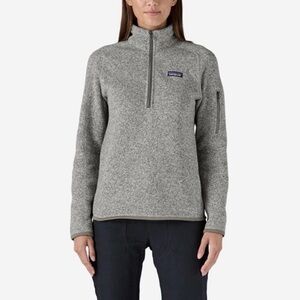 Patagonia Women’s Better Sweater 1/4 Zip Fleece Gray Size Small